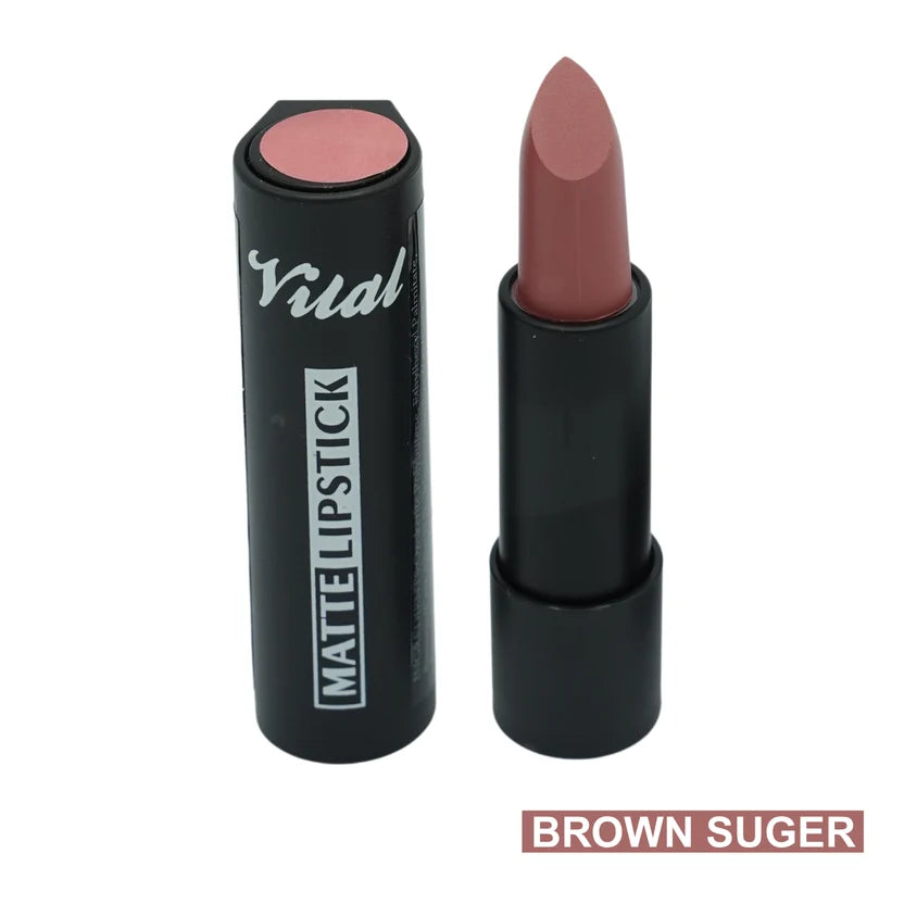 Vital Makeup Matte Lipstick Velvet Matte Finish with Full Coverage in all shades