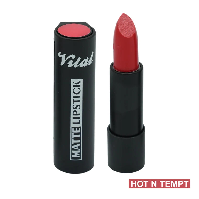 Vital Makeup Matte Lipstick Velvet Matte Finish with Full Coverage in all shades