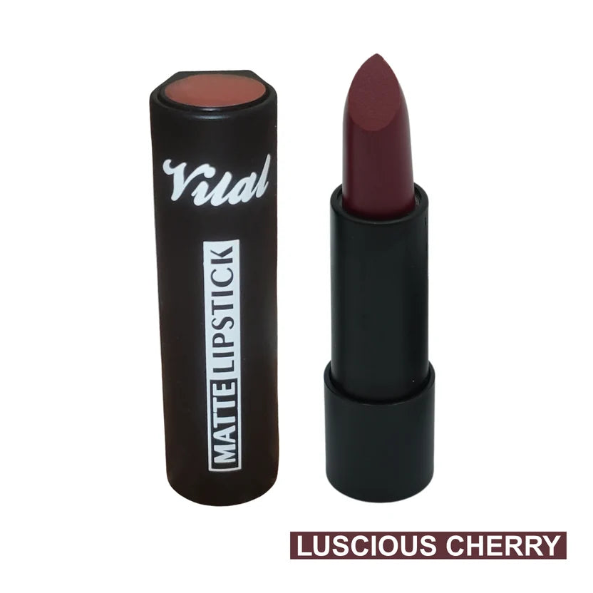Vital Makeup Matte Lipstick Velvet Matte Finish with Full Coverage in all shades