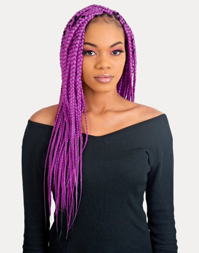 Xpression Ultra Braid Pre Stretched Faster Protective Styling in use