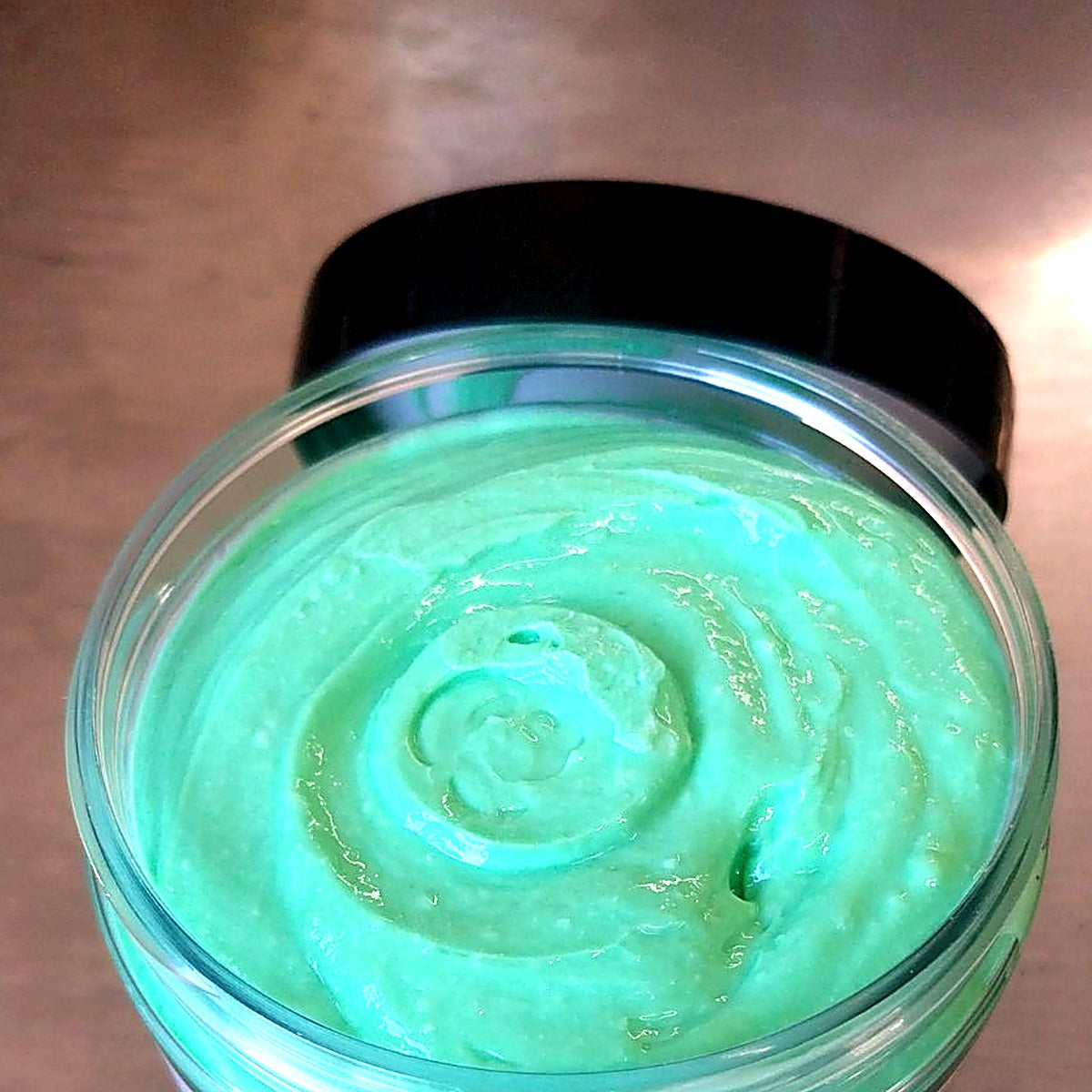 Agor Deep Treatment Cocktail Hair Mask open jar showing green cream texture