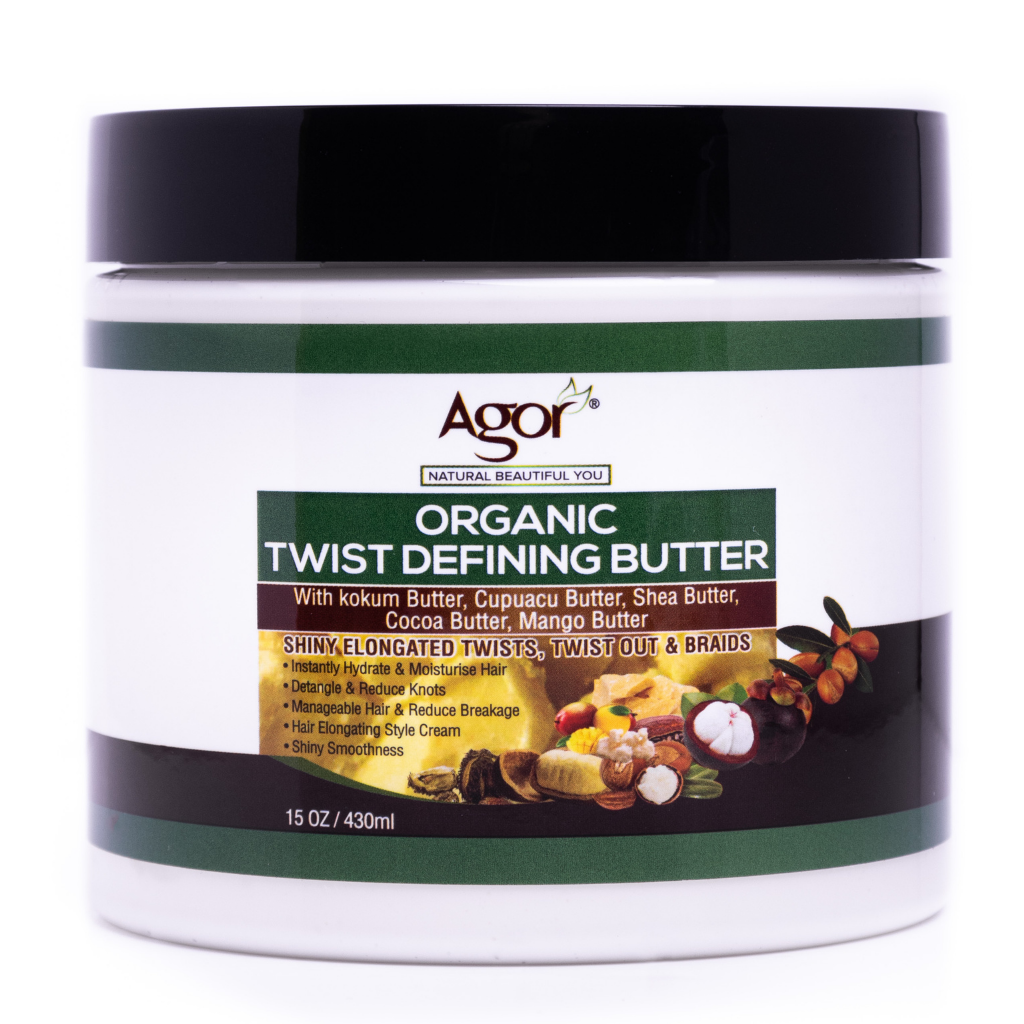 Agor Organic Twist Defining Butter 430g jar, front view