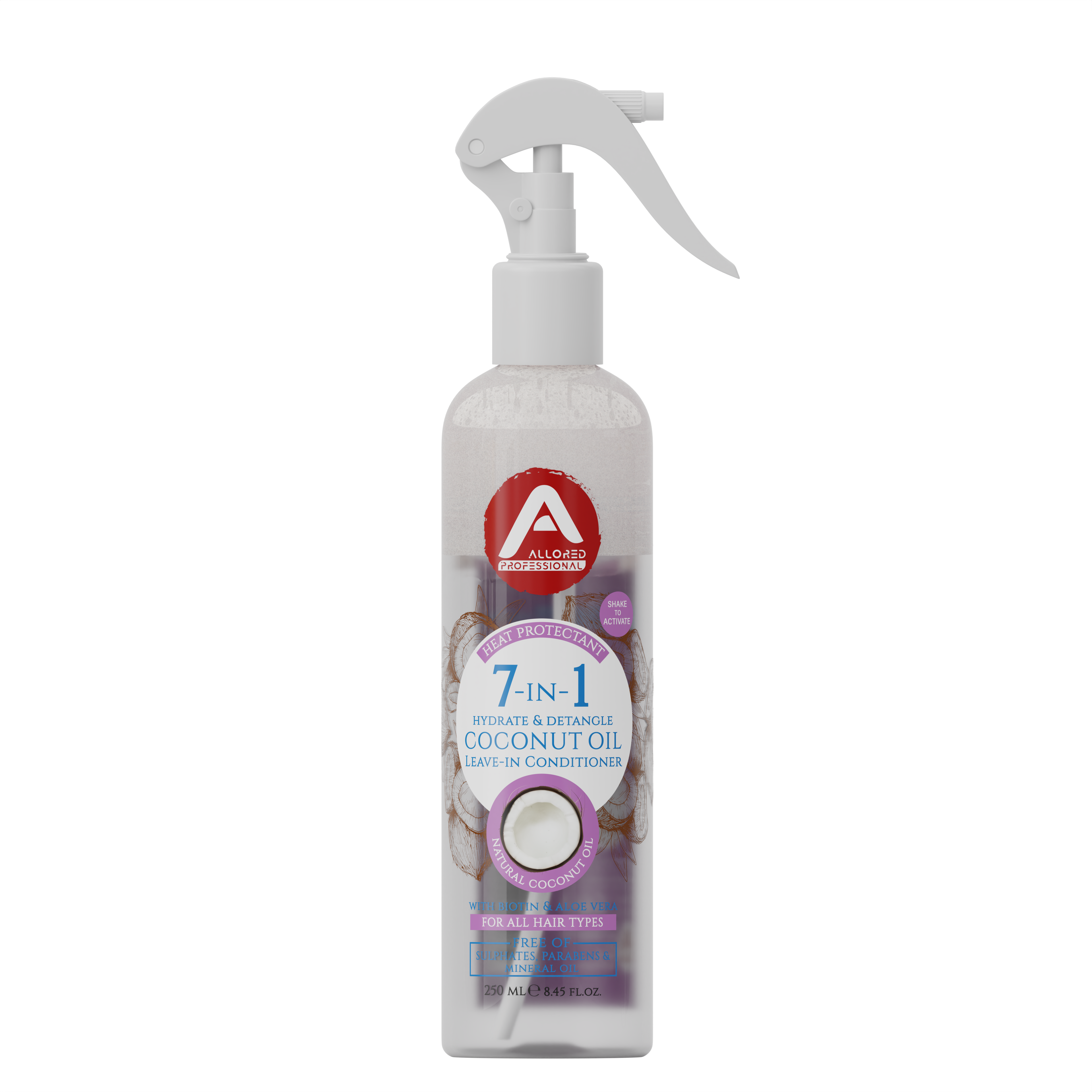 Allored 7-in-1 Coconut Oil Leave-In Conditioner 250 ml front view