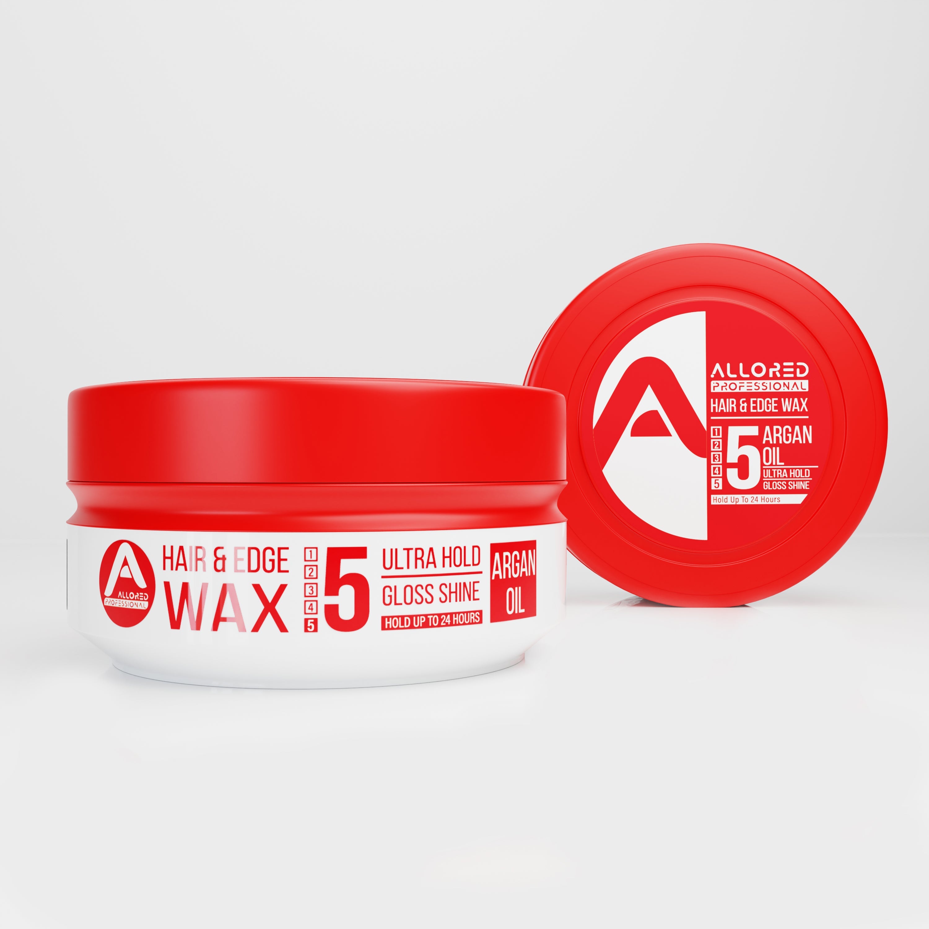 Allored Argan Oil Hair and Edge Wax 150 ml jar and lid