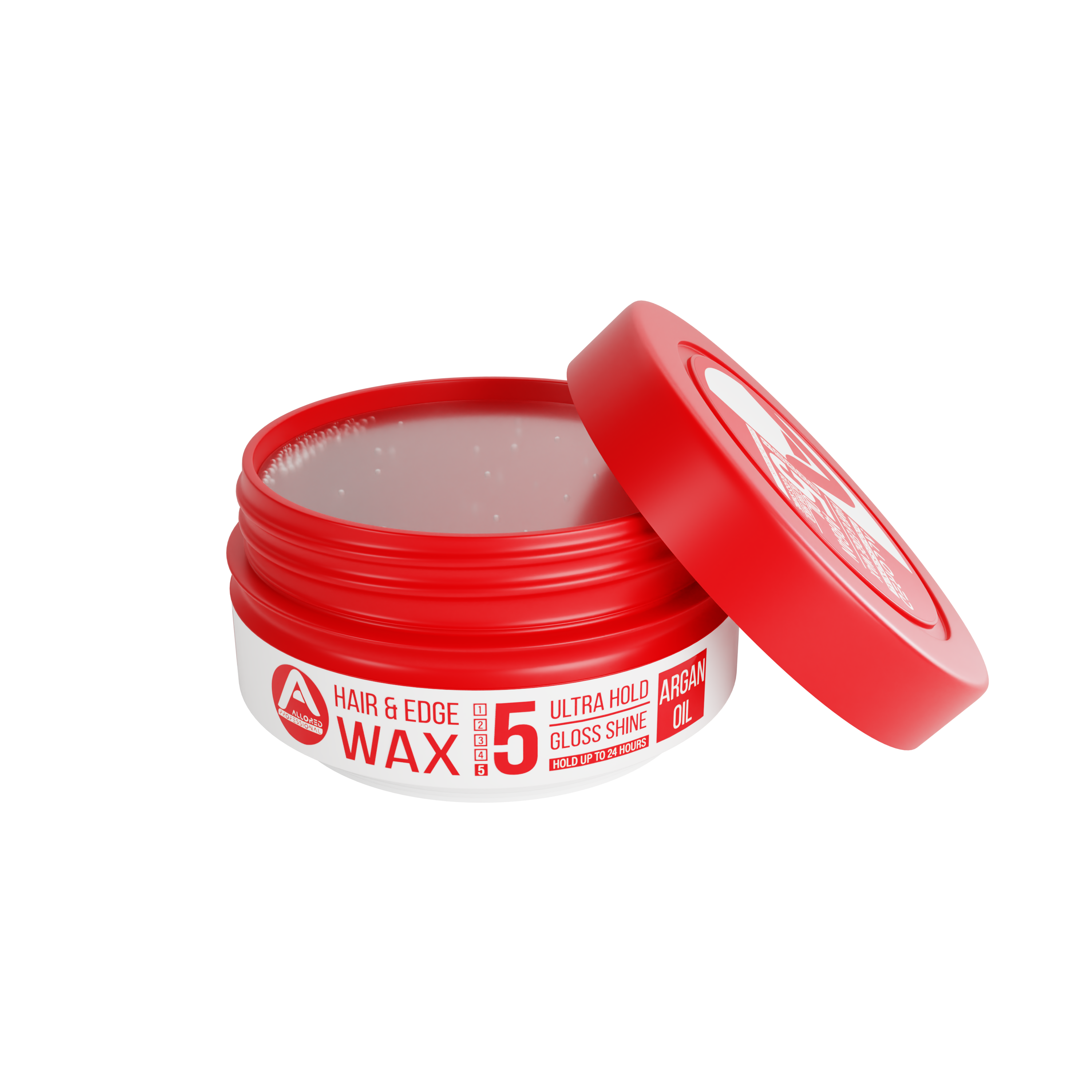 Open jar of Allored Argan Oil Hair and Edge Wax 150 ml