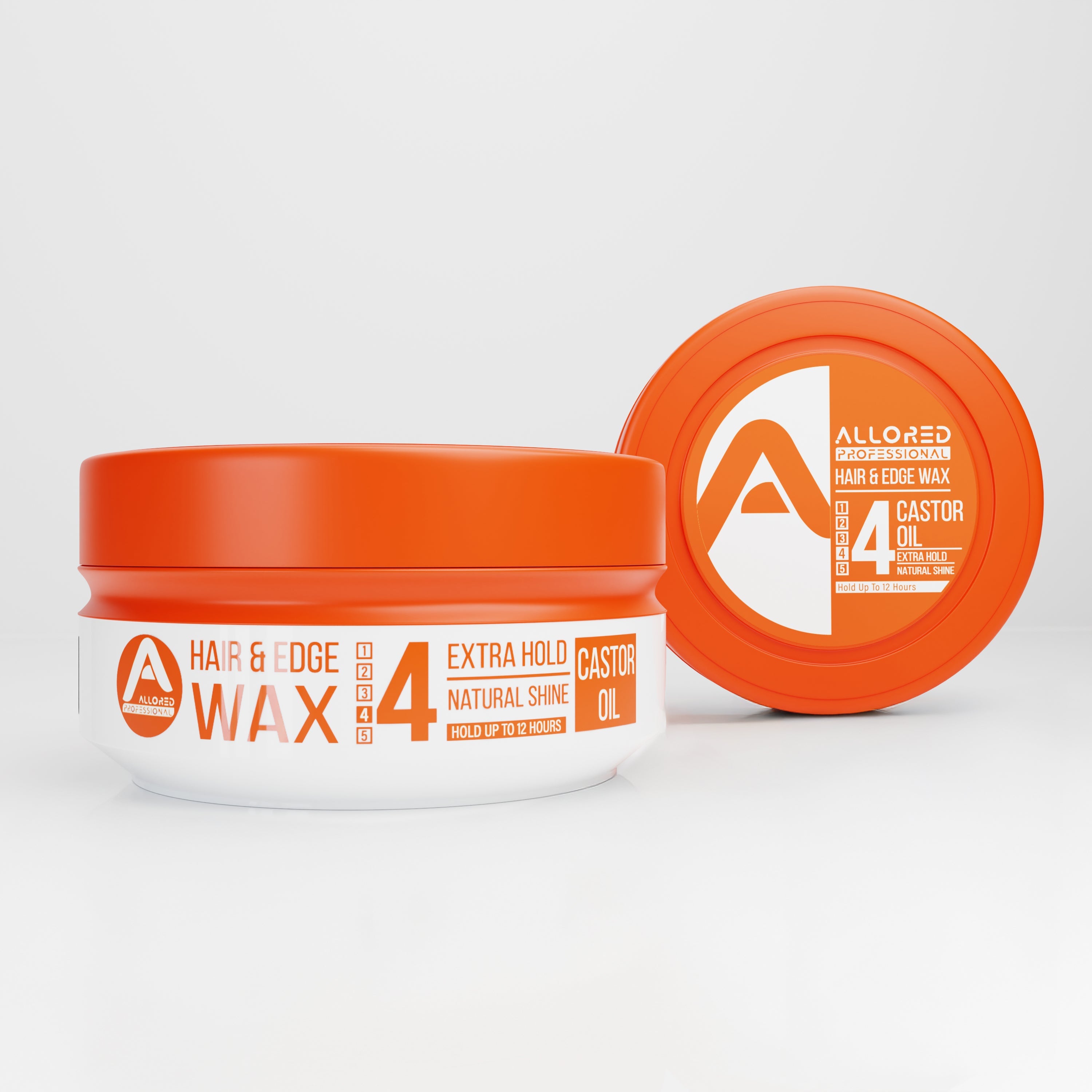 Allored Castor Oil Hair and Edge Wax 150 ml jar and lid