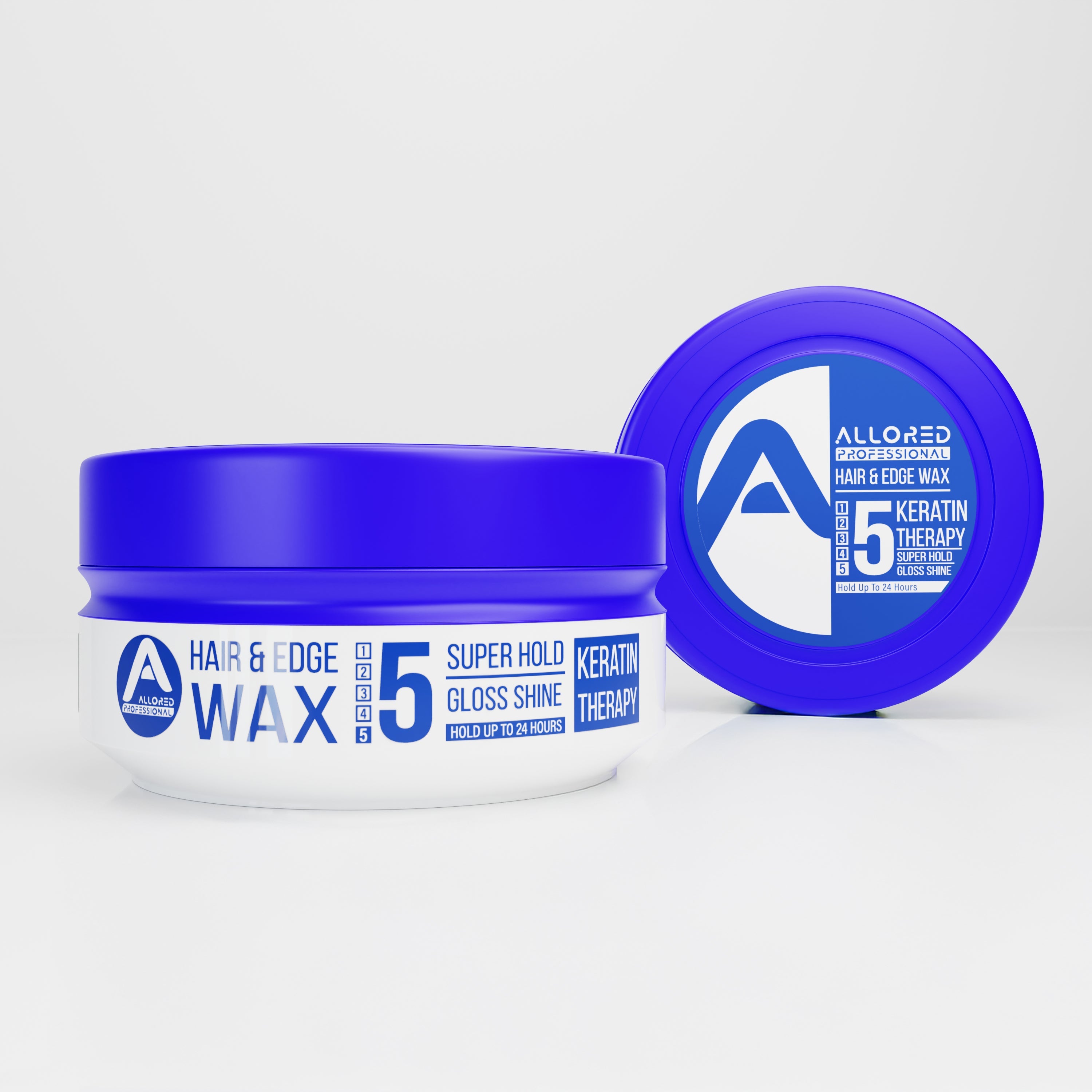 Allored Keratin Therapy Hair and Edge Wax 150 ml jar and lid