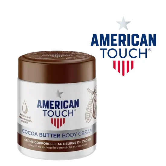American Touch Cocoa Butter Body Cream 500ml with brand panel