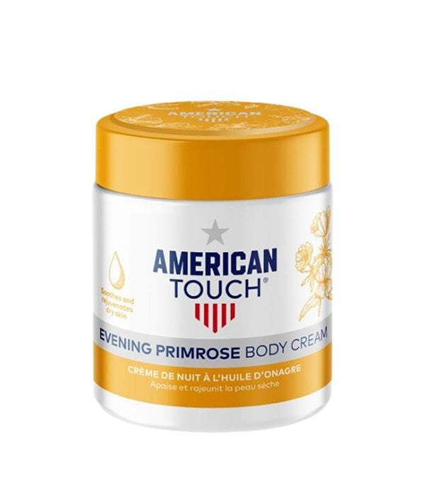 American Touch Evening Primrose Body Cream 500ml tub, front view