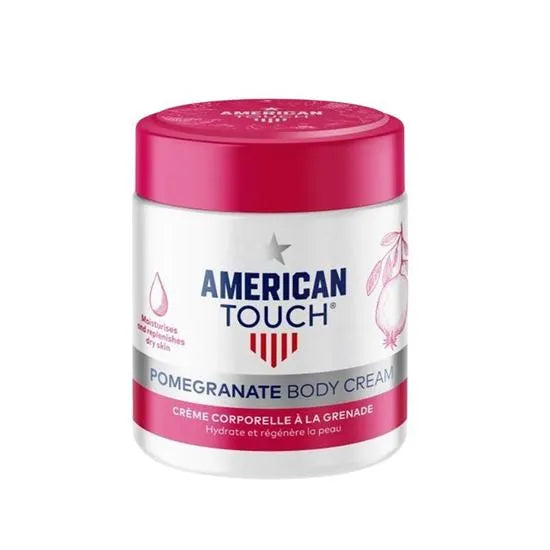 American Touch Pomegranate Body Cream 500ml tub, front view