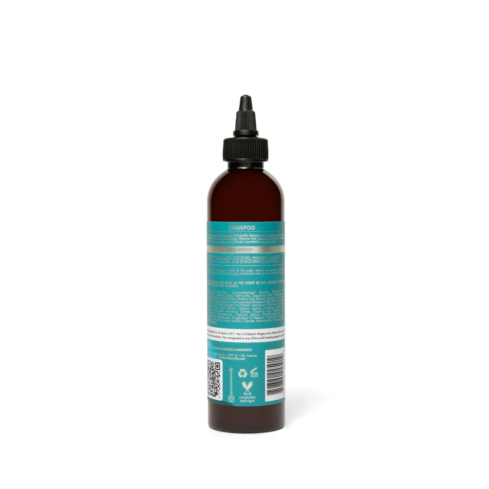 As I Am Bond Shampoo 237 ml bottle back label