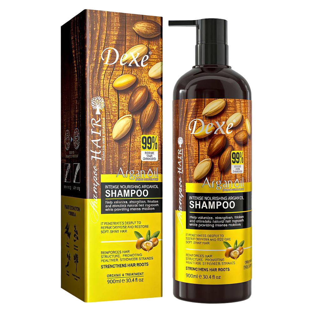 Dexe Intense Nourishing Argan Oil Shampoo 900ml pump bottle
