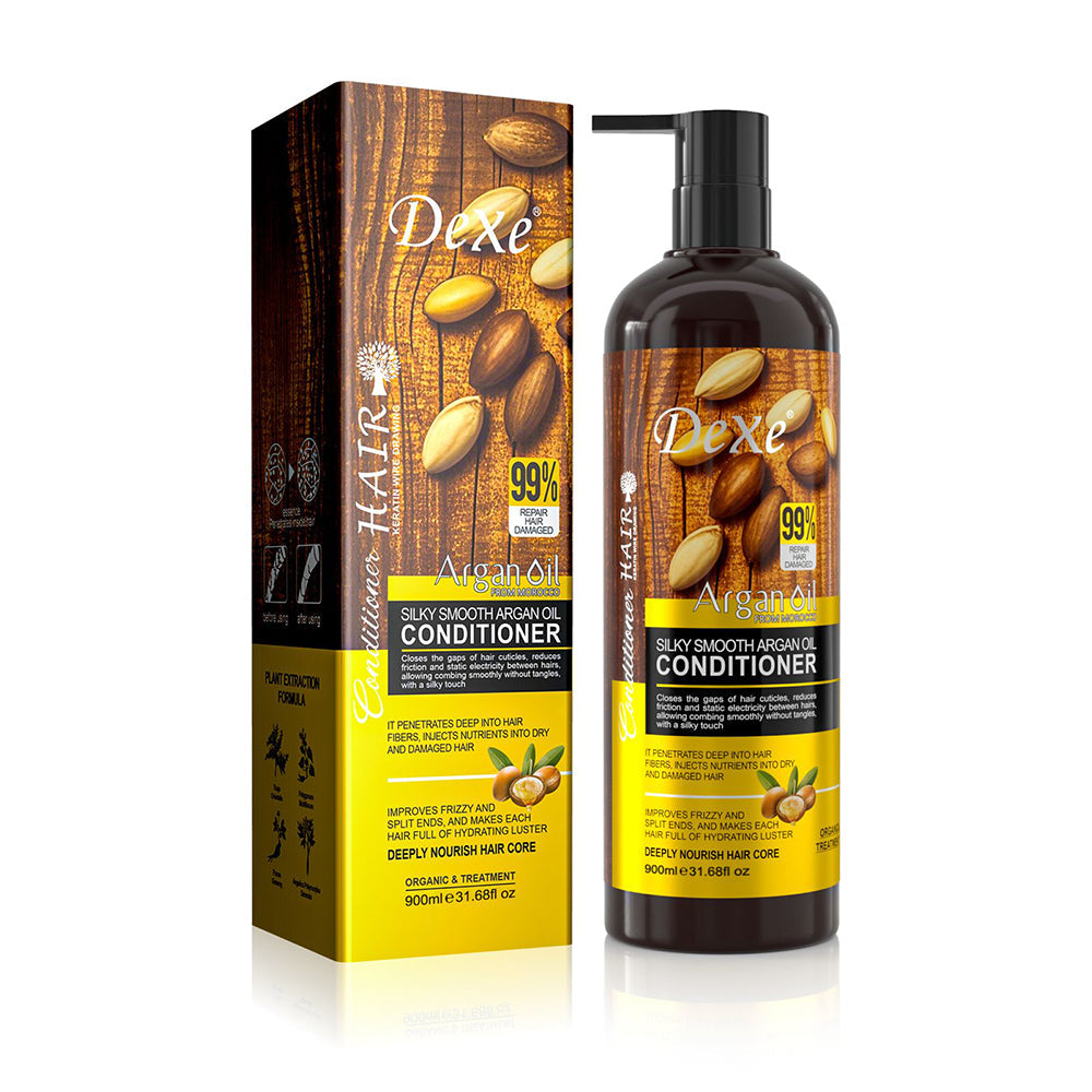 Dexe Silky Smooth Argan Oil Conditioner 900ml pump bottle