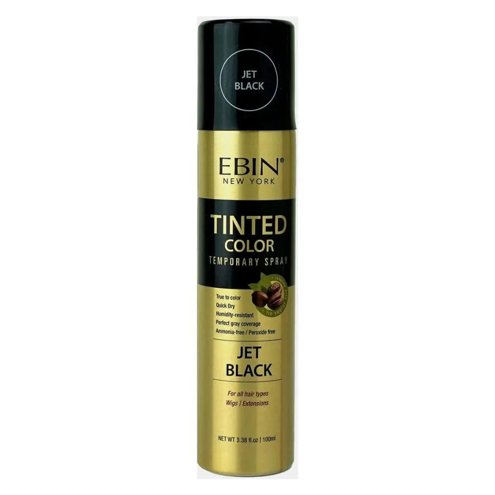 Ebin Tinted Color Temporary Spray 100 ml Jet Black