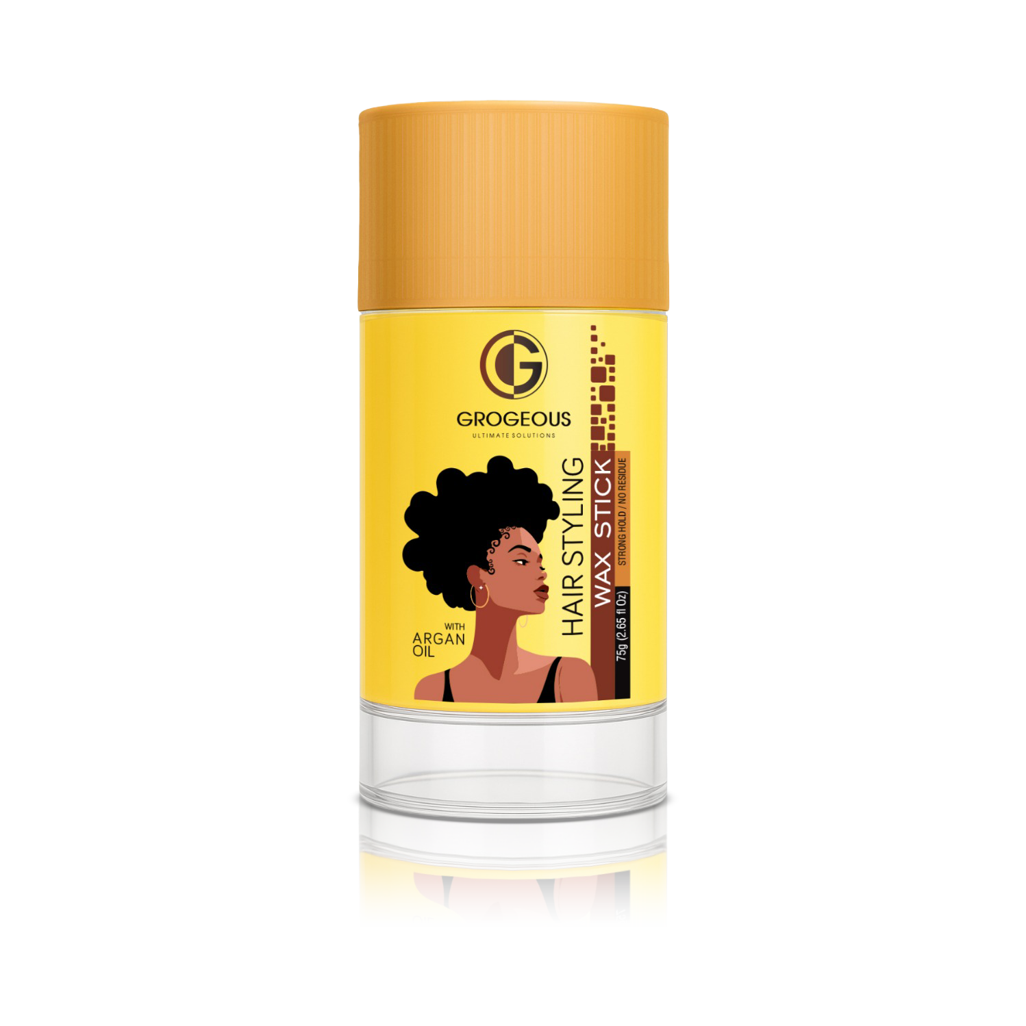 Grogeous Argan Oil Hair Styling Wax Stick 75 g front view