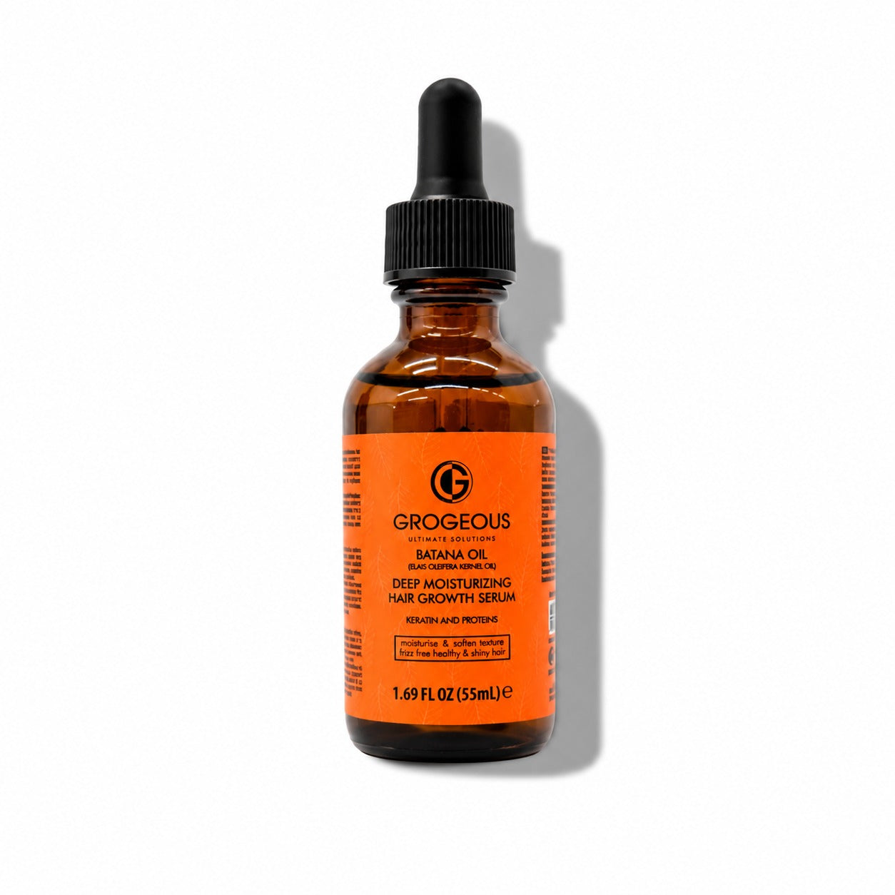 Grogeous Batana Oil Hair Growth Serum 55 ml dropper bottle