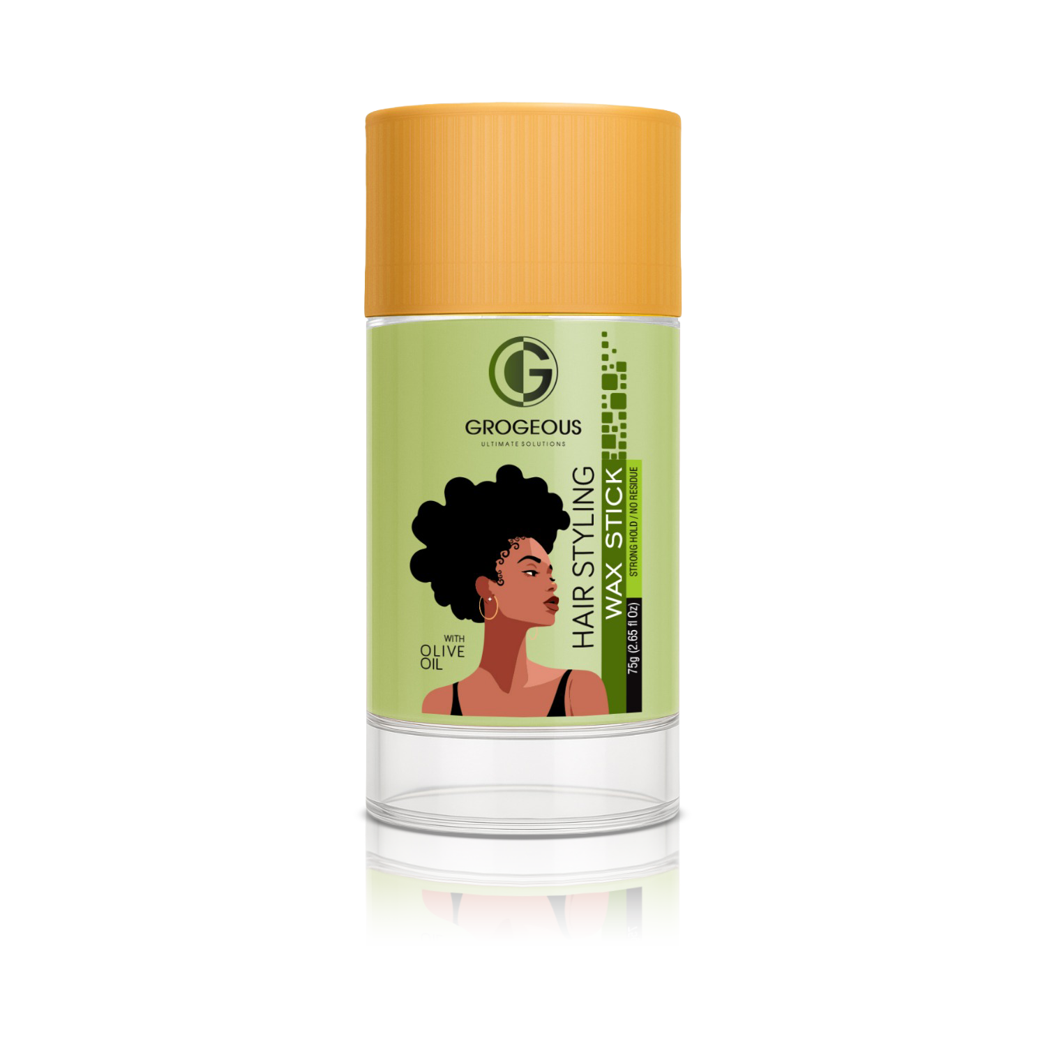 Grogeous Olive Oil Hair Styling Wax Stick 75 g front view