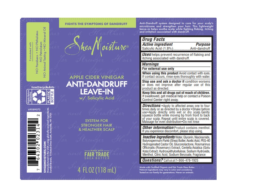 Shea Moisture Apple Cider Vinegar Anti-Dandruff Leave-In 4 oz