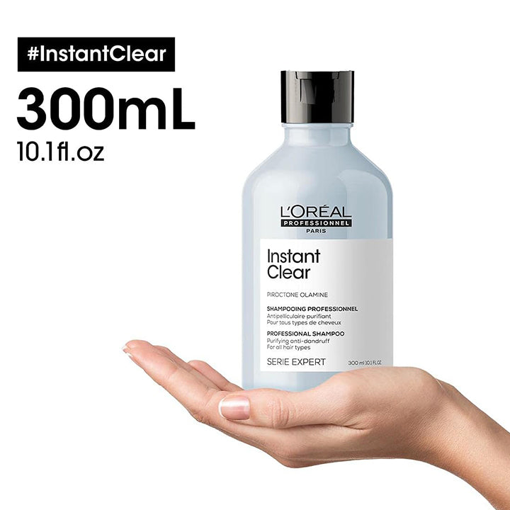 L'Oréal Professionnel Serié Expert Instant Clear Shampoo Purifying & Clarifying for Greasy and Dandruff-Prone Scalps 300 ml/1