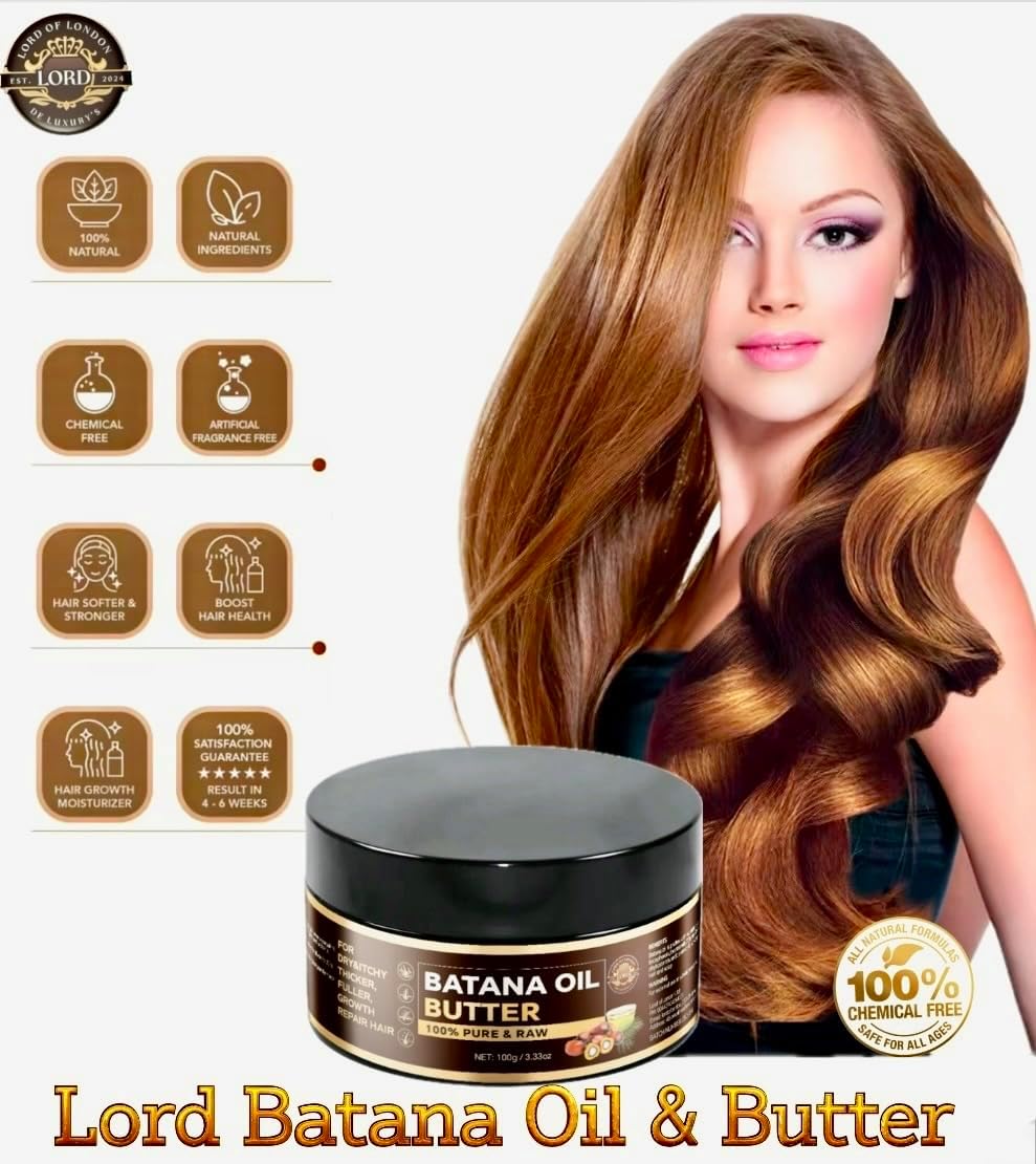 Batana Oil Butter botanical hair care presentation