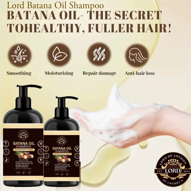 Batana shampoo lather and cleansing presentation
