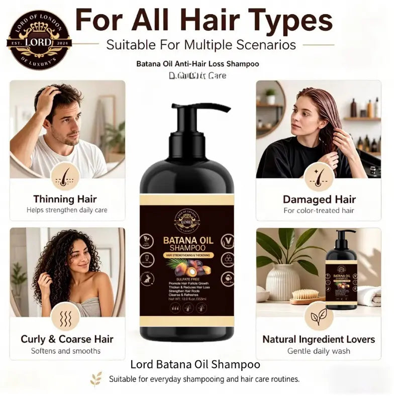Batana Oil Shampoo for multiple hair textures