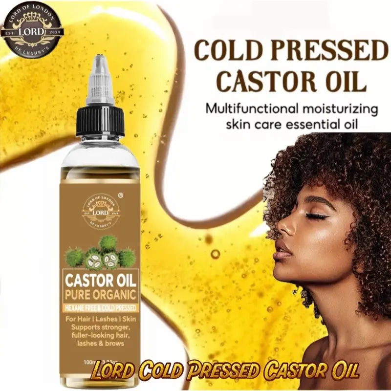 Castor Oil moisturising hair care graphic