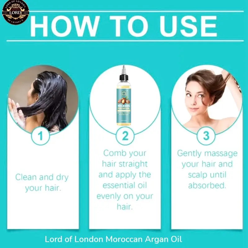 Moroccan Argan Oil three-step application guide