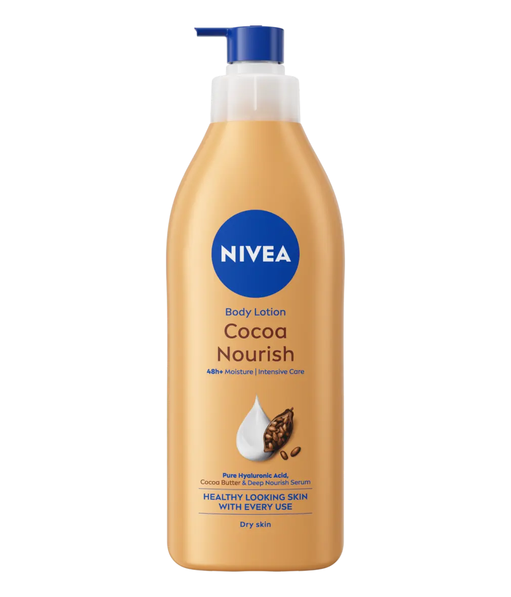 Nivea Cocoa Nourish lotion pump bottle