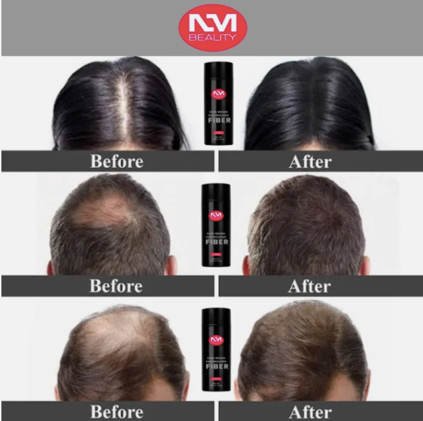 NM Beauty Hair Building Fibres application visual