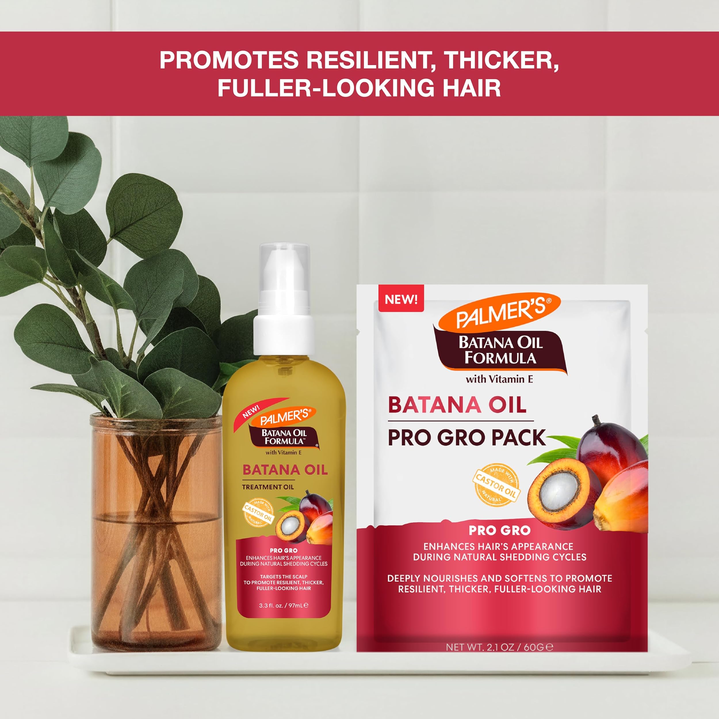 Palmer's Batana Oil Pro Gro Pack in a hair-care routine