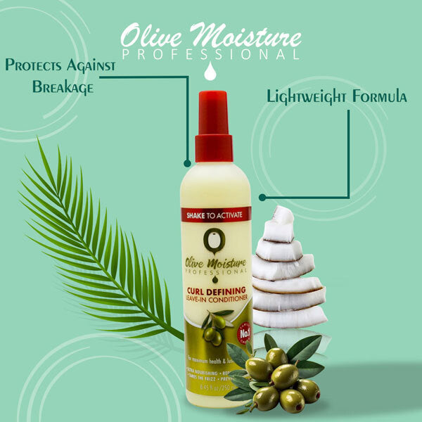 Après-shampooing sans rinçage définissant les boucles Olive Moisture 250 ml