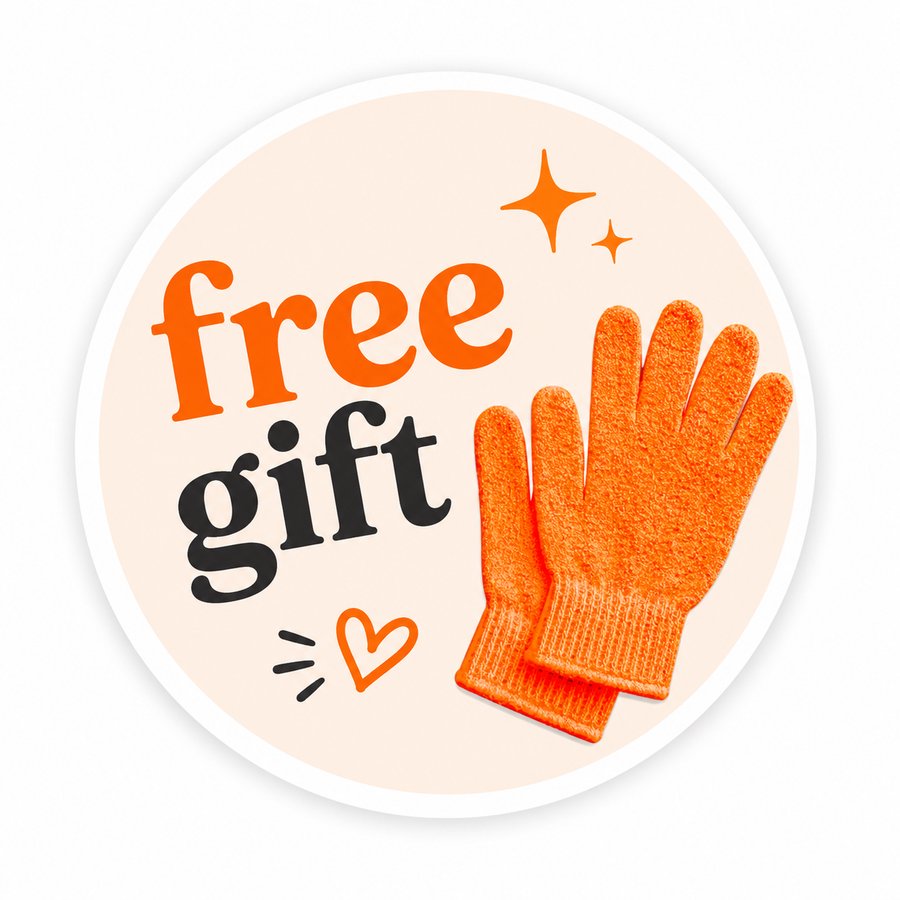 Melanique Glow Exfoliating Shower Gloves