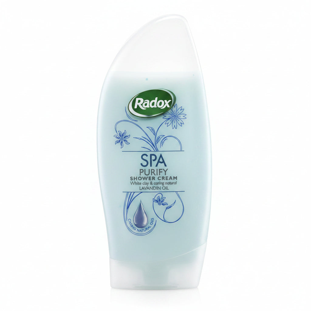 Radox Spa Purify Shower Cream 250 ml front bottle view