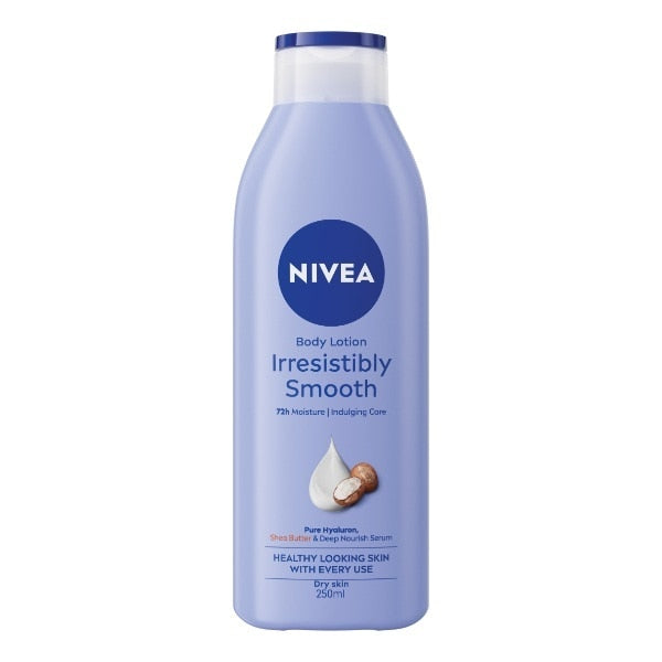 Nivea Irresistibly Smooth Body Lotion 72h Moisture 250 & 400 ml