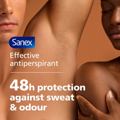 Sanex Hypoallergenic 48-hour sweat and odour protection graphic