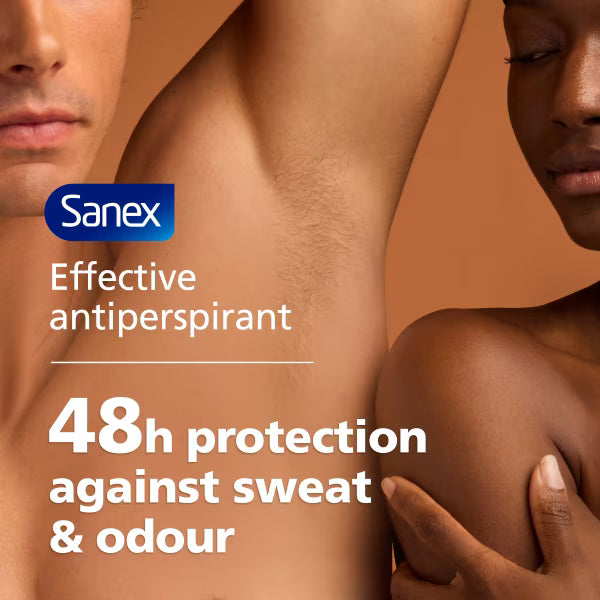 Sanex Invisible 48-hour sweat and odour protection graphic