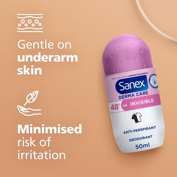 Sanex Invisible minimised irritation risk product graphic