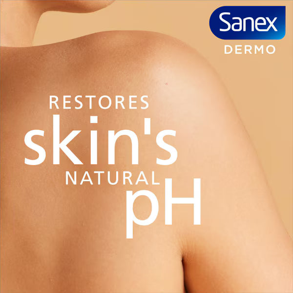 Sanex Dermo Extra Control natural pH balance graphic