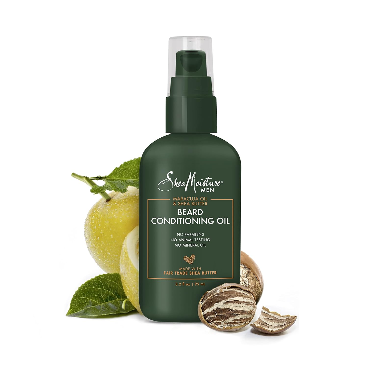 Shea Moisture Maracuja & Shea Beard Oil - Soften & Condition 3.2oz - Transform your beard with Shea Moisture's Maracuja - Ima