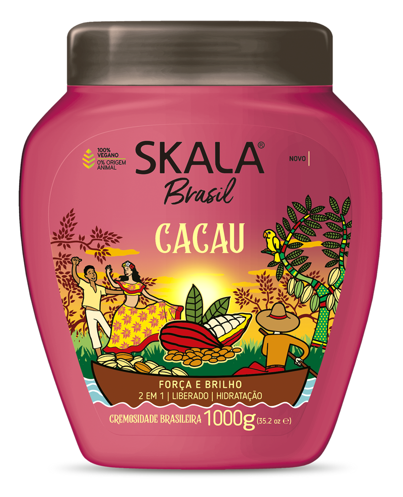 Skala Brasil Cacau hair treatment cream 1000g jar, front view