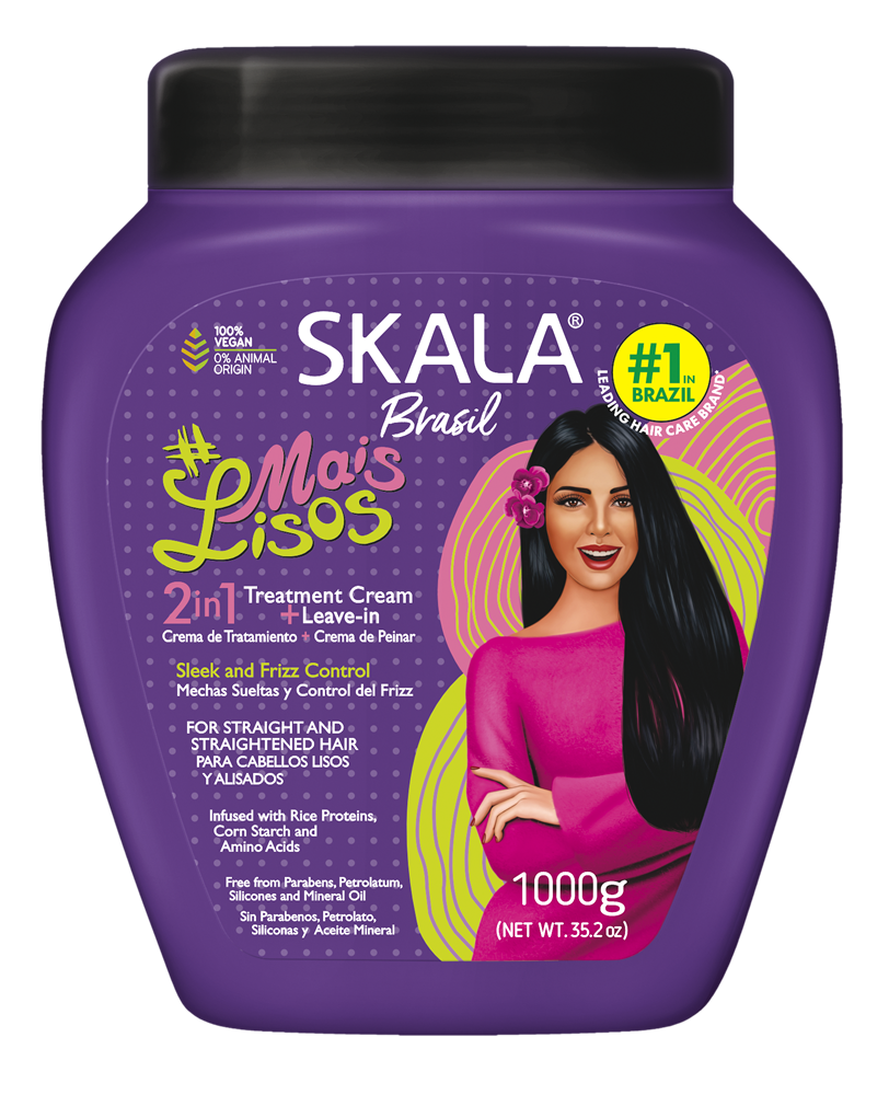 Skala Brasil #MaisLisos 2-in-1 treatment cream 1000g purple jar