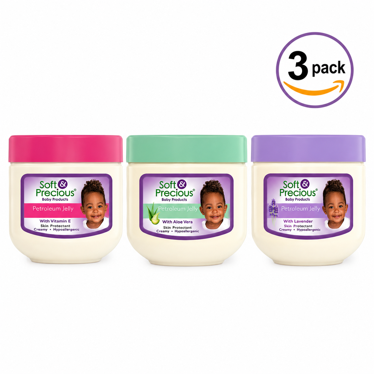 Soft & Precious Petroleum Baby Jelly – Paediatrically Approved Gentle Skin Protection for Babies 250 ml