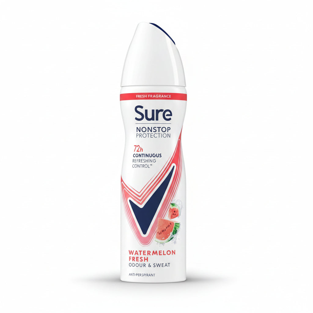 Sure Nonstop Protection Watermelon Fresh Antiperspirant 150 ml can, front view