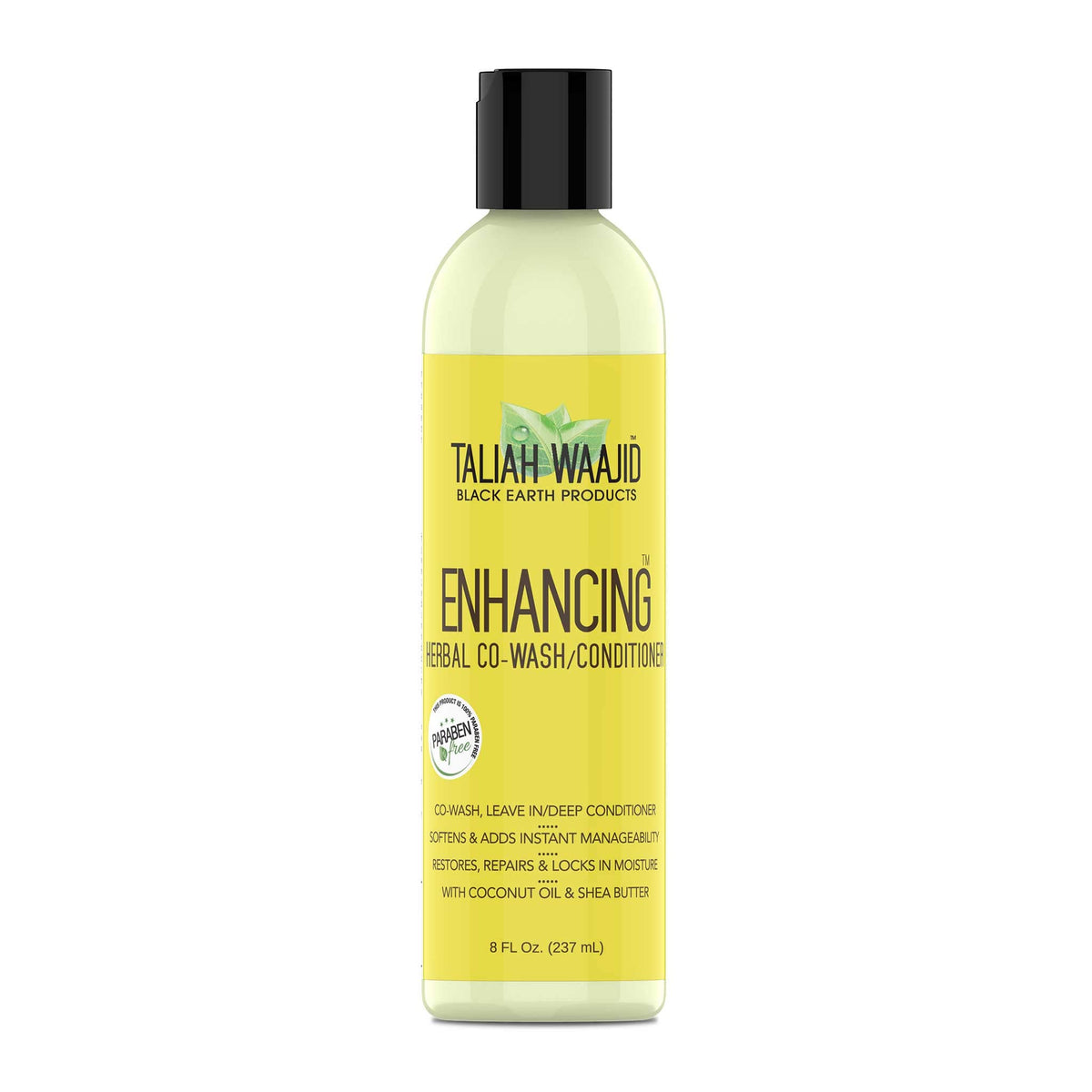 Taliah Waajid Enhancing Herbal Co-Wash/Conditioner bottle shown in a narrower side-on angle