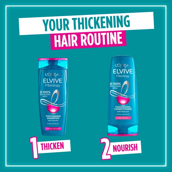 L'Oréal Elvive Fibrology Thickening Shampoo for Fine, Limp Hair 400 ml/13.53 oz - Discover L'Oréal Elvive Fibrology Thickenin