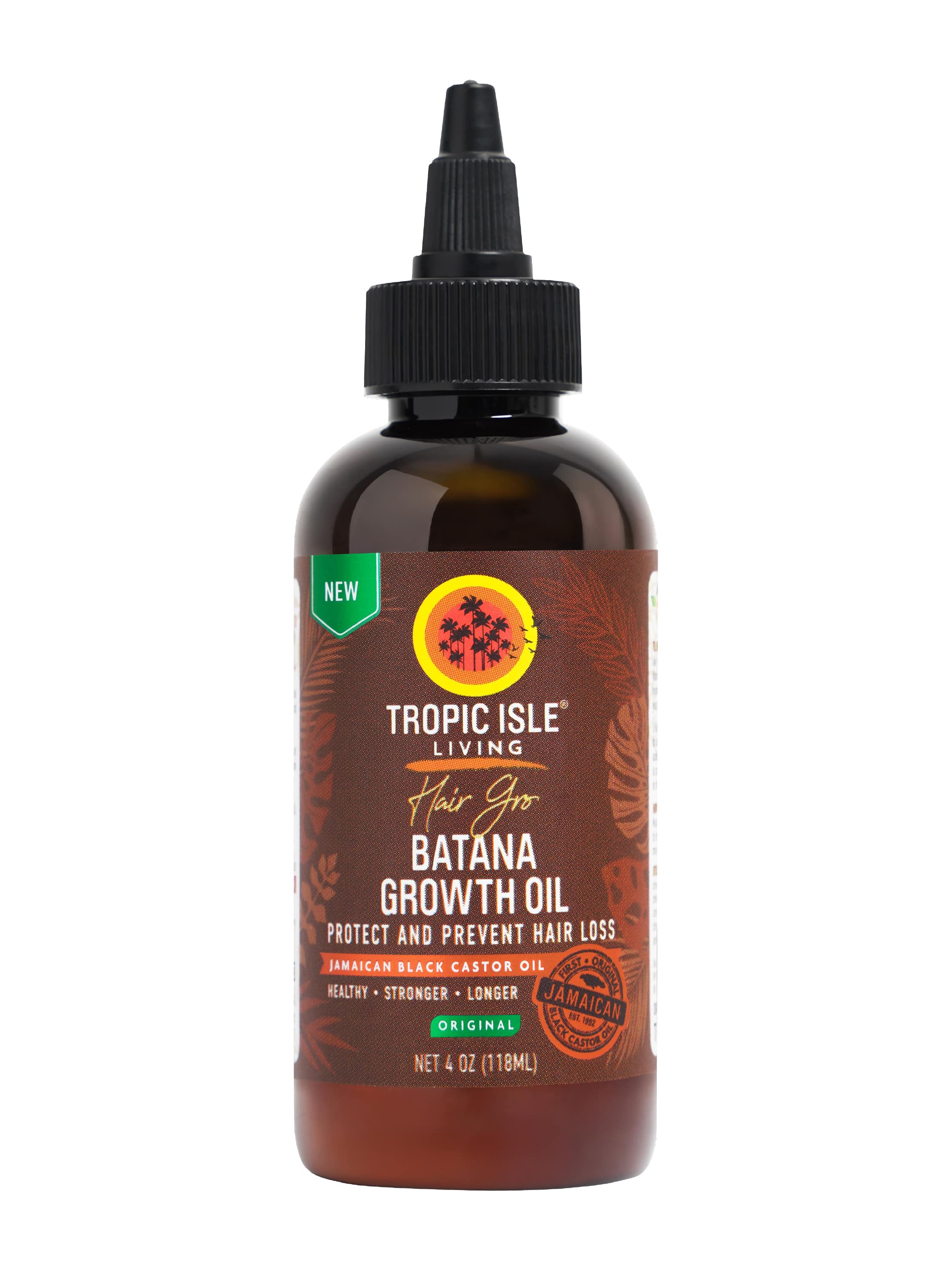 Tropic Isle Living Hair Gro Batana Growth Oil Original front bottle