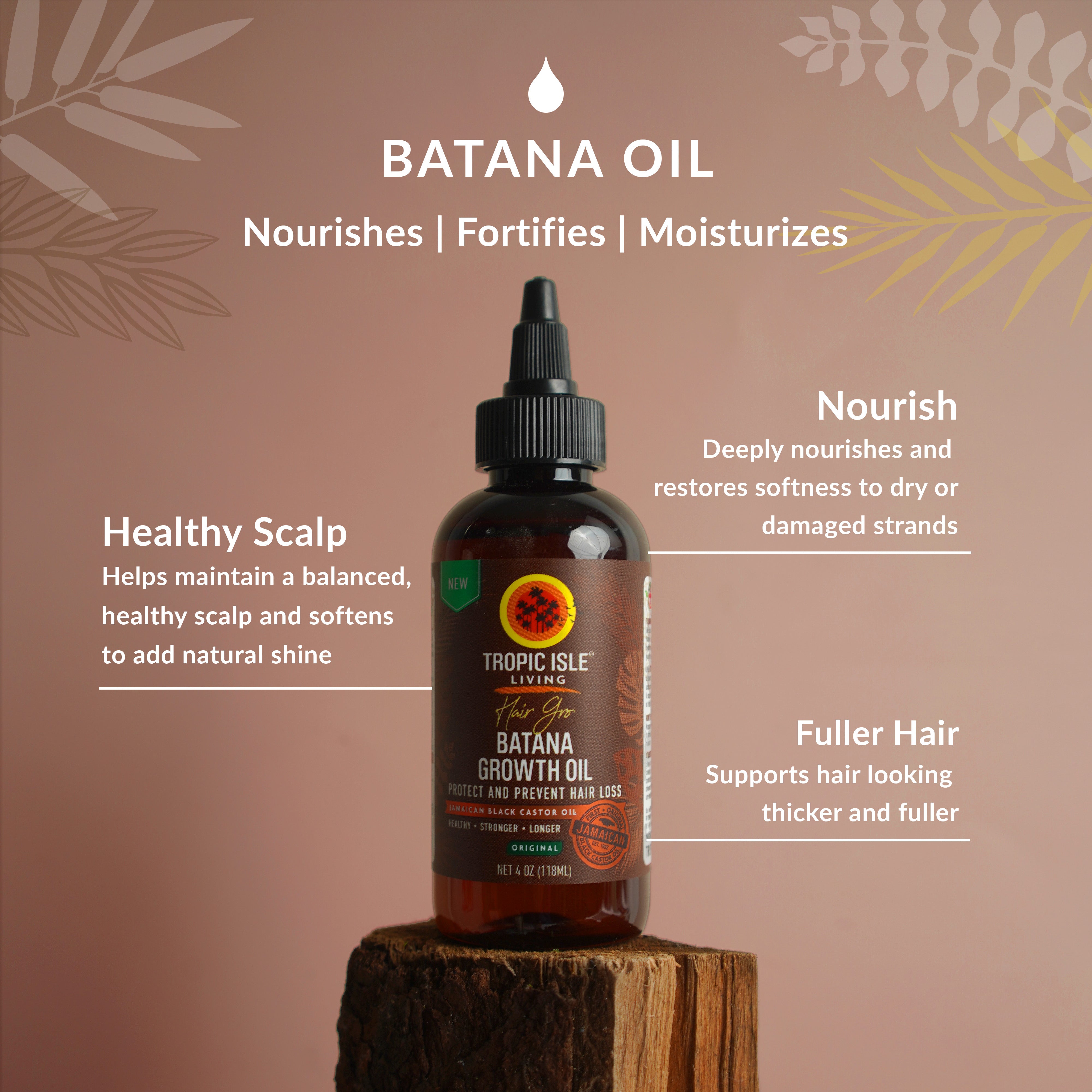 Tropic Isle Living Hair Gro Batana Growth Oil Original product detail graphic