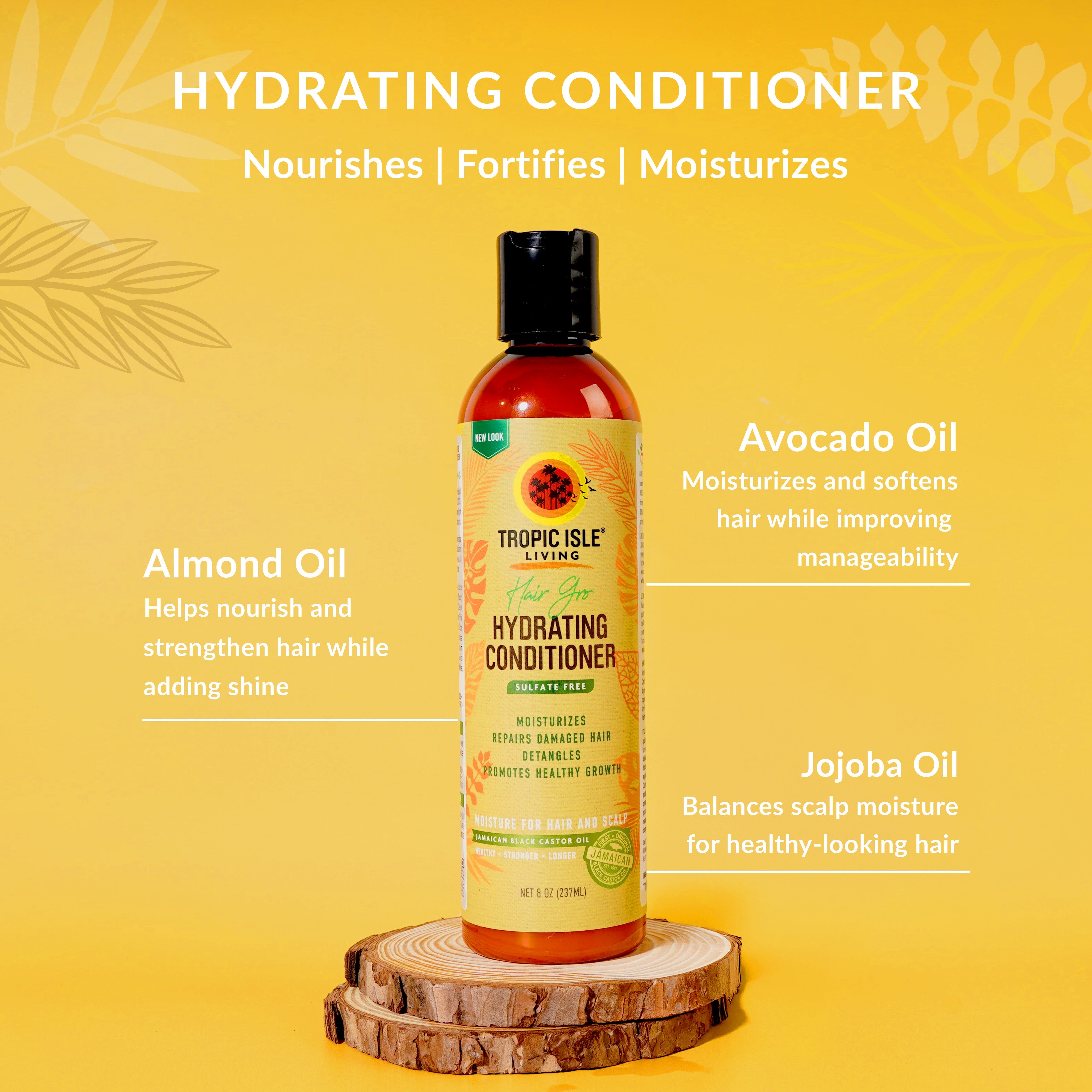 Tropic Isle Living Hair Gro Hydrating Conditioner product detail graphic