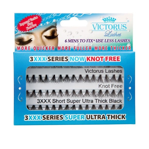 Victorus Knot Free 3XXX Short Super Ultra Thick Black Lashes 1